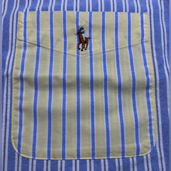 NWT POLO RALPH LAUREN Men Long Sleeve Multi Color Striped Button Oxford XXL $138 - Picture 4 of 13